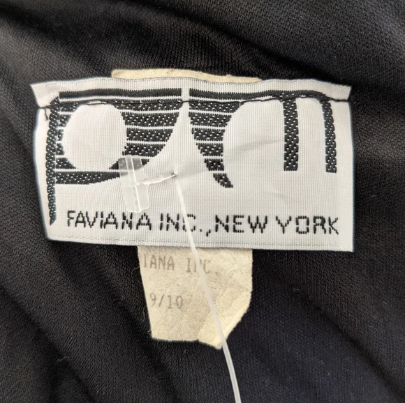 Sold! NWT Vintage Y2K Faviana Sequin High Neck Backless Dress - Picture 9 of 10